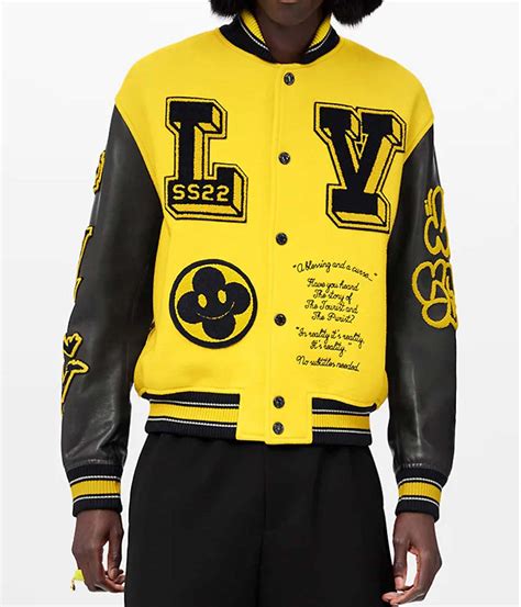 louis vuitton yellow black jacket|lv jacket price.